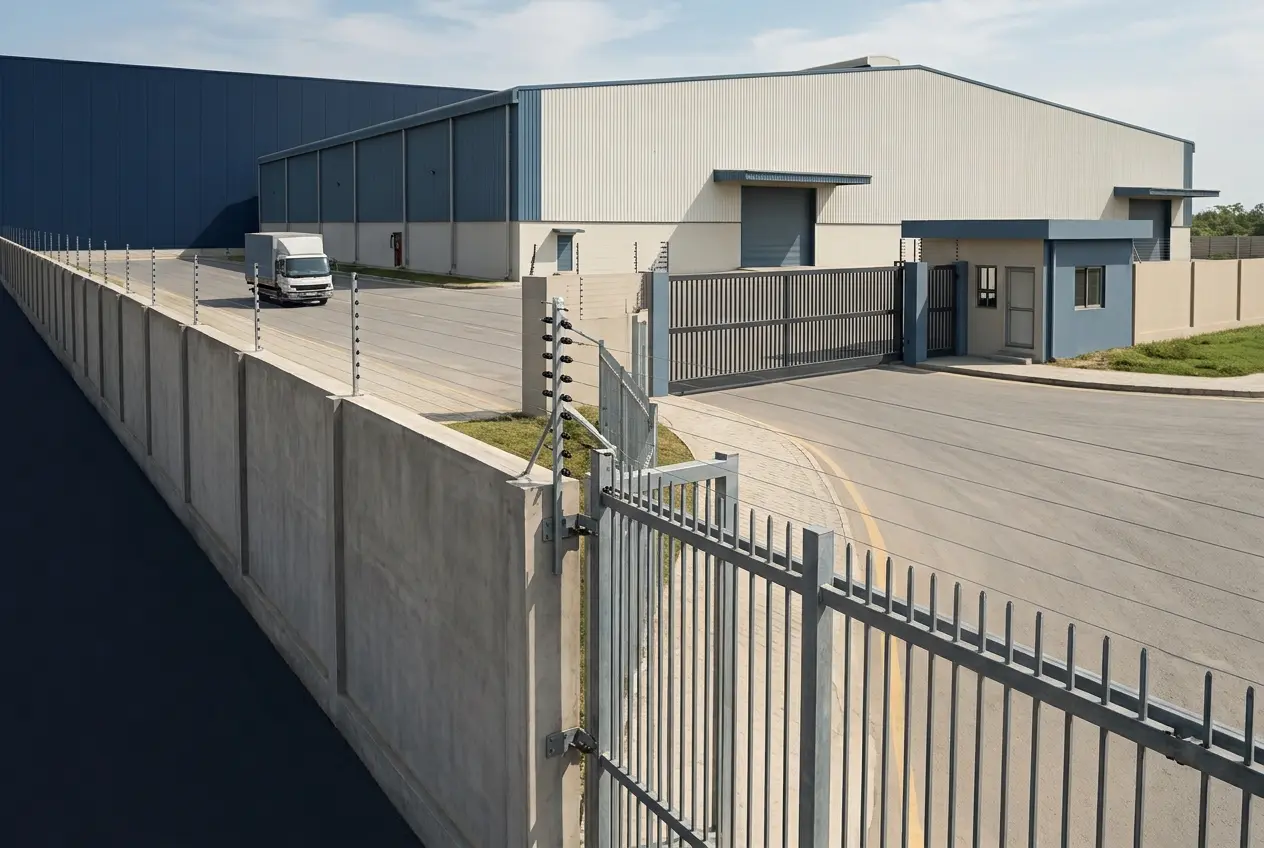 Industrial property electric fencing suitability assessment