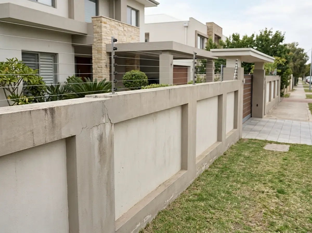 Electric fencing installation shown when it may not be suitable